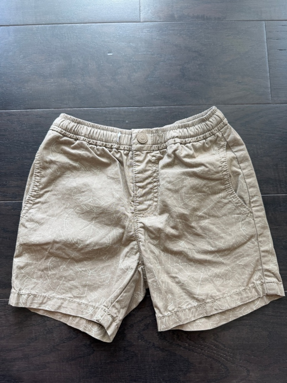 Zara Boys Tan Elastic-Waist Shorts